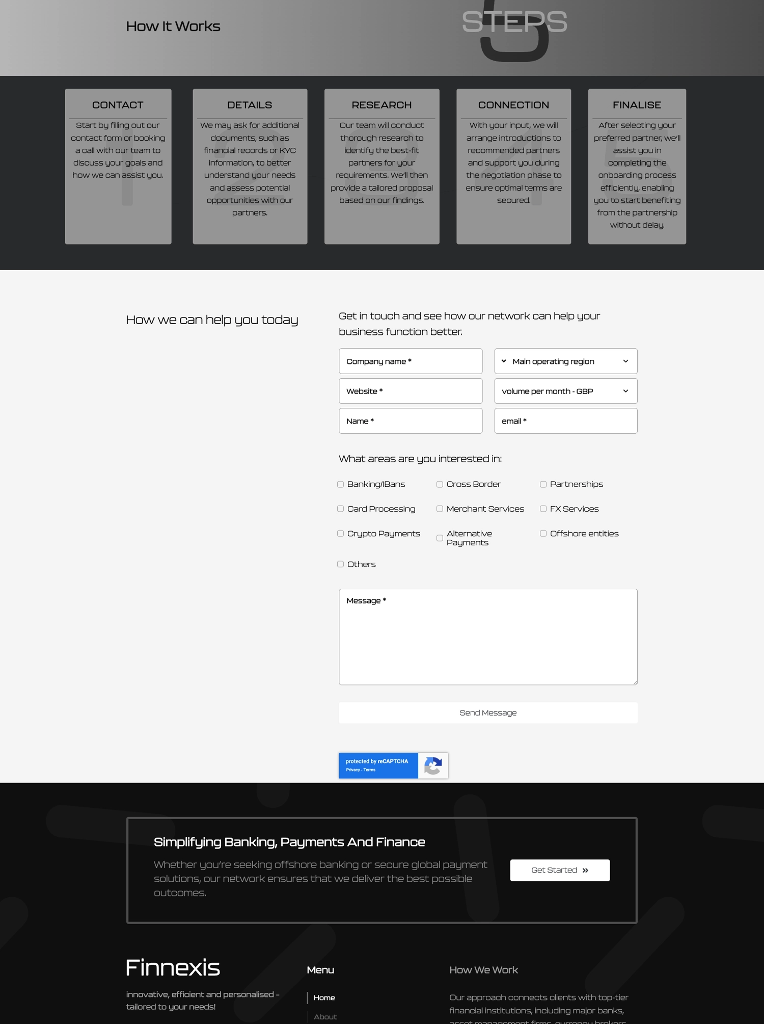 finnexis home bottom page